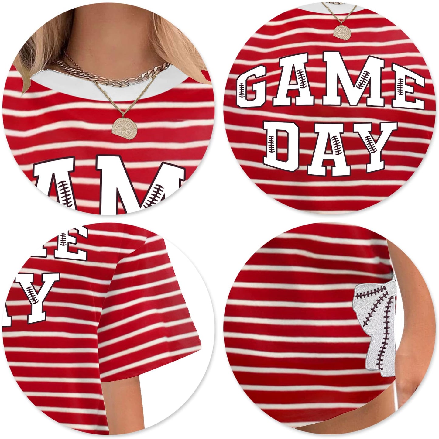 Football Shirts for Women Oversize Game Day T-Shirts Bow Side Split T-Shirt | Football Season Graphic Tee Tops Oversize Football Graphic Short Sleeve Tee Top