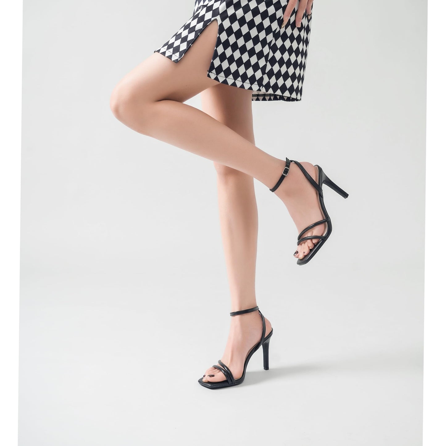 LULLASONG Strappy Ankle Strap High Heels