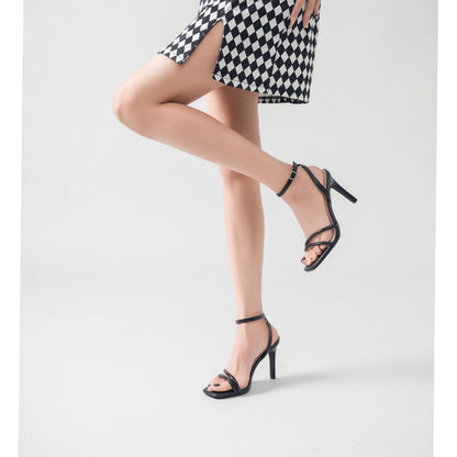 LULLASONG Strappy Ankle Strap High Heels