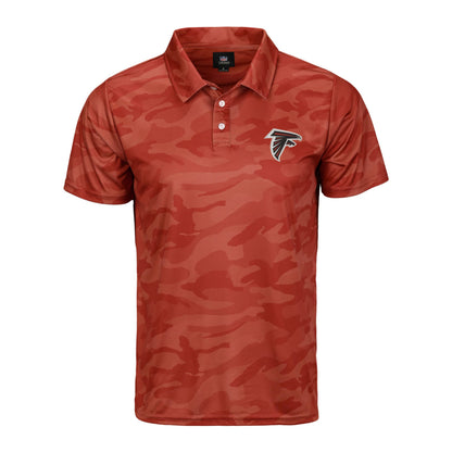FOCO Men's NCAA College Team Logo Camo Color Polyester Polo Short Sleeve Shirt