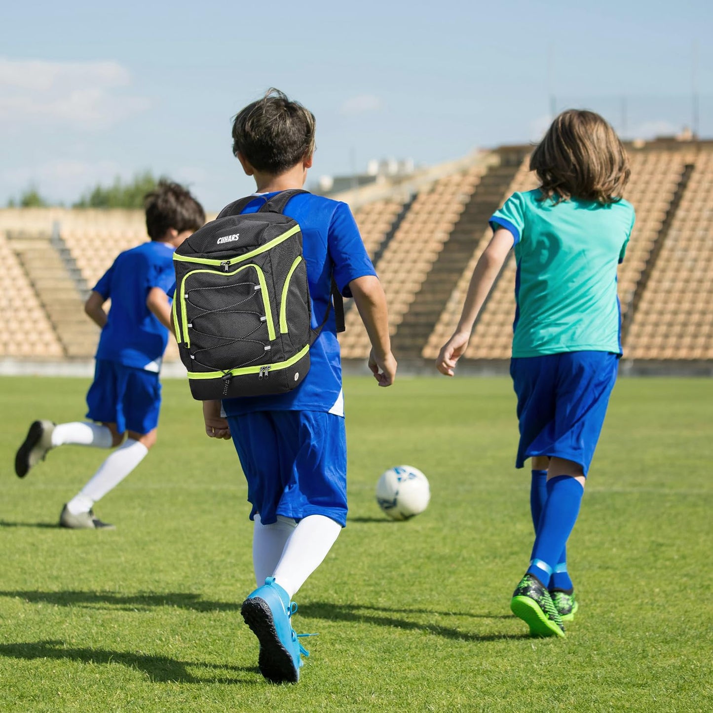 Soccer Backpack,Soccer Bag with Ball Holder and Shoe Compartment