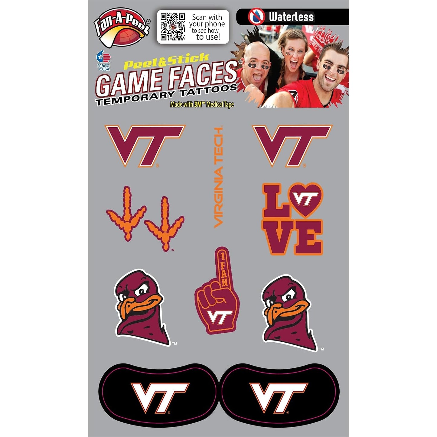 Alabama Waterless Temporary Tattoos - Hypoallergenic Peel and Stick Waterproof Temporary Tattoos - Officially Licensed