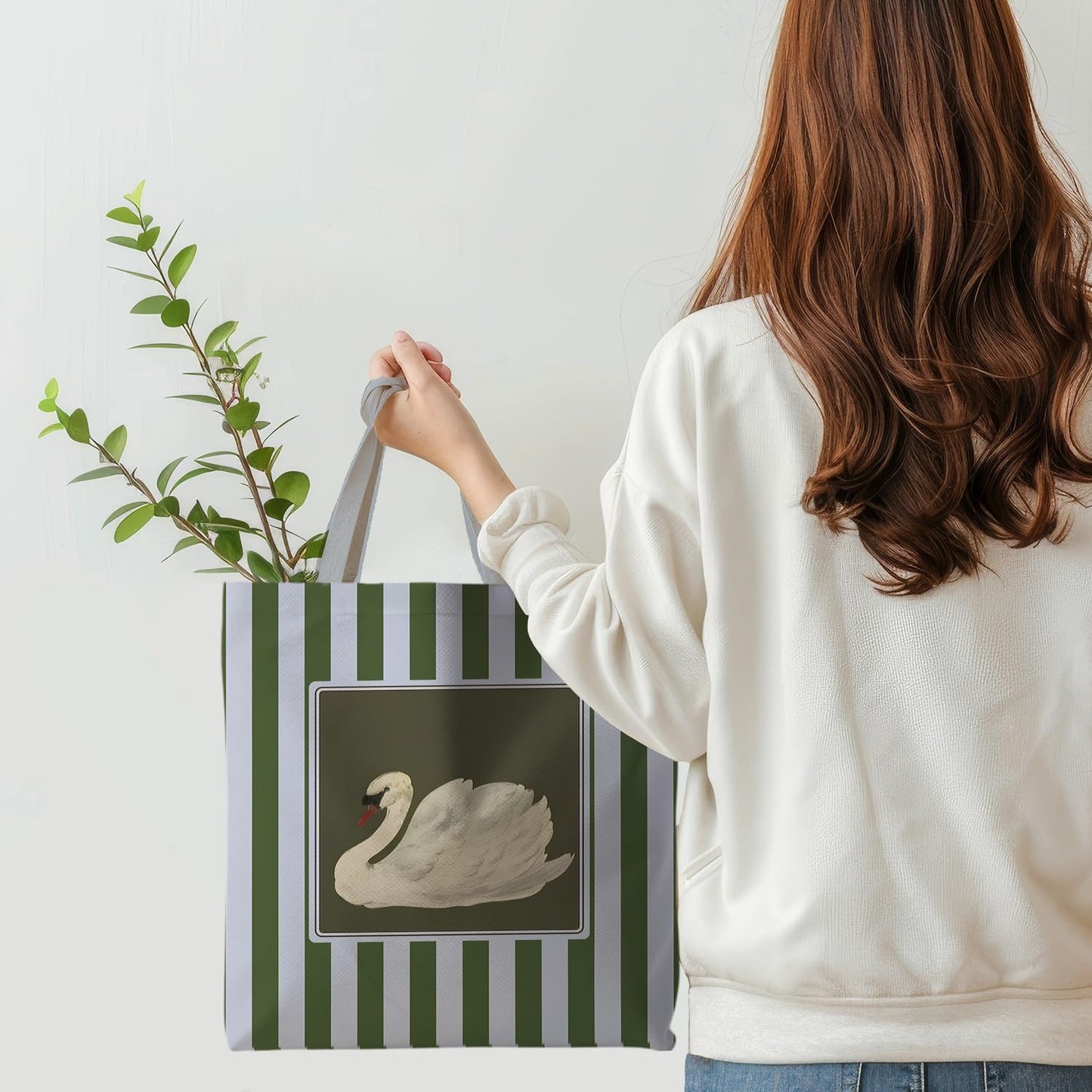Striped series canvas bags