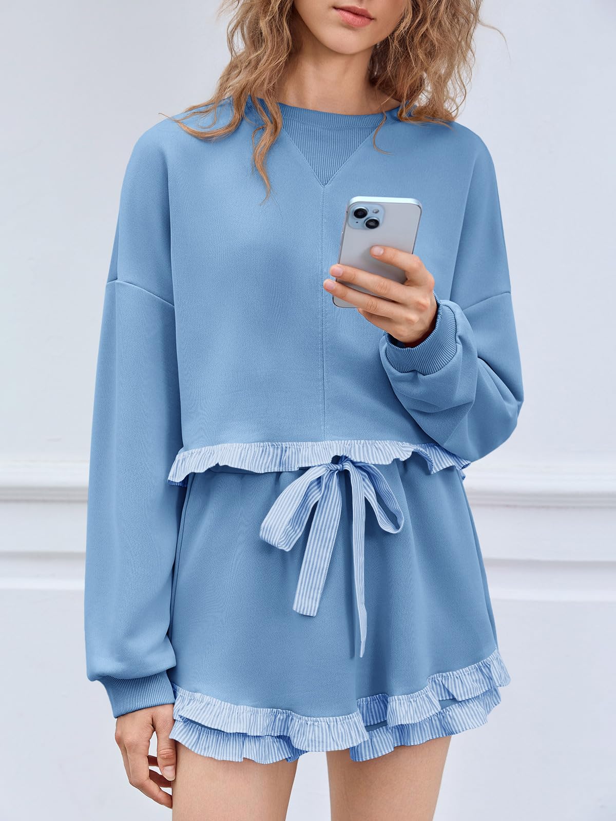 Fisoew Women's 2 Piece Lounge Set