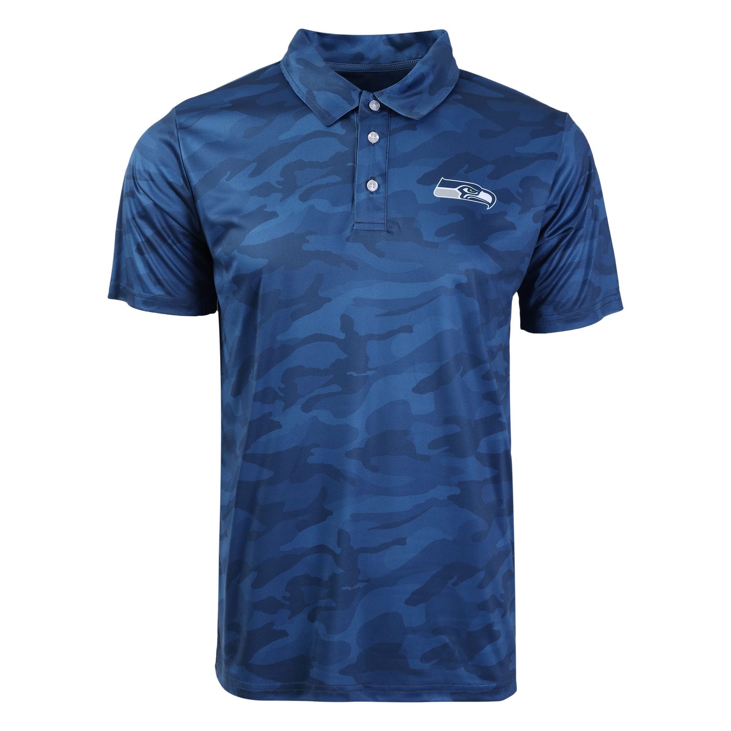 FOCO Men's NCAA College Team Logo Camo Color Polyester Polo Short Sleeve Shirt