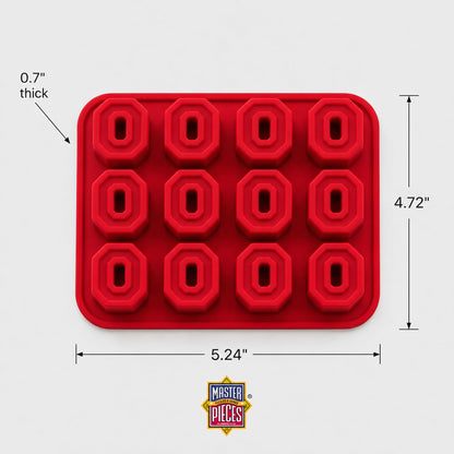 Masterpieces Fanpans Ncaa Alabama Crimson Tide Silicone Ice Cube Tray Set - Fun Alabama Merchandise, Dishwasher Safe
