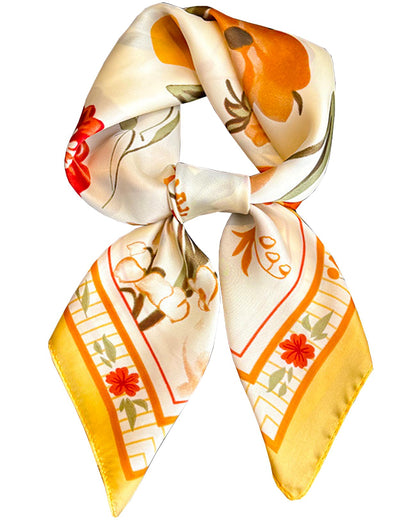 Saiusloa Neck Scarf For Womens Silky Head Scarves Hair Bandanas Square Scarf Fashion Accessories lightweight