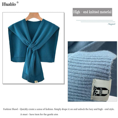 huablo Women's Fashion Knitted Shawl