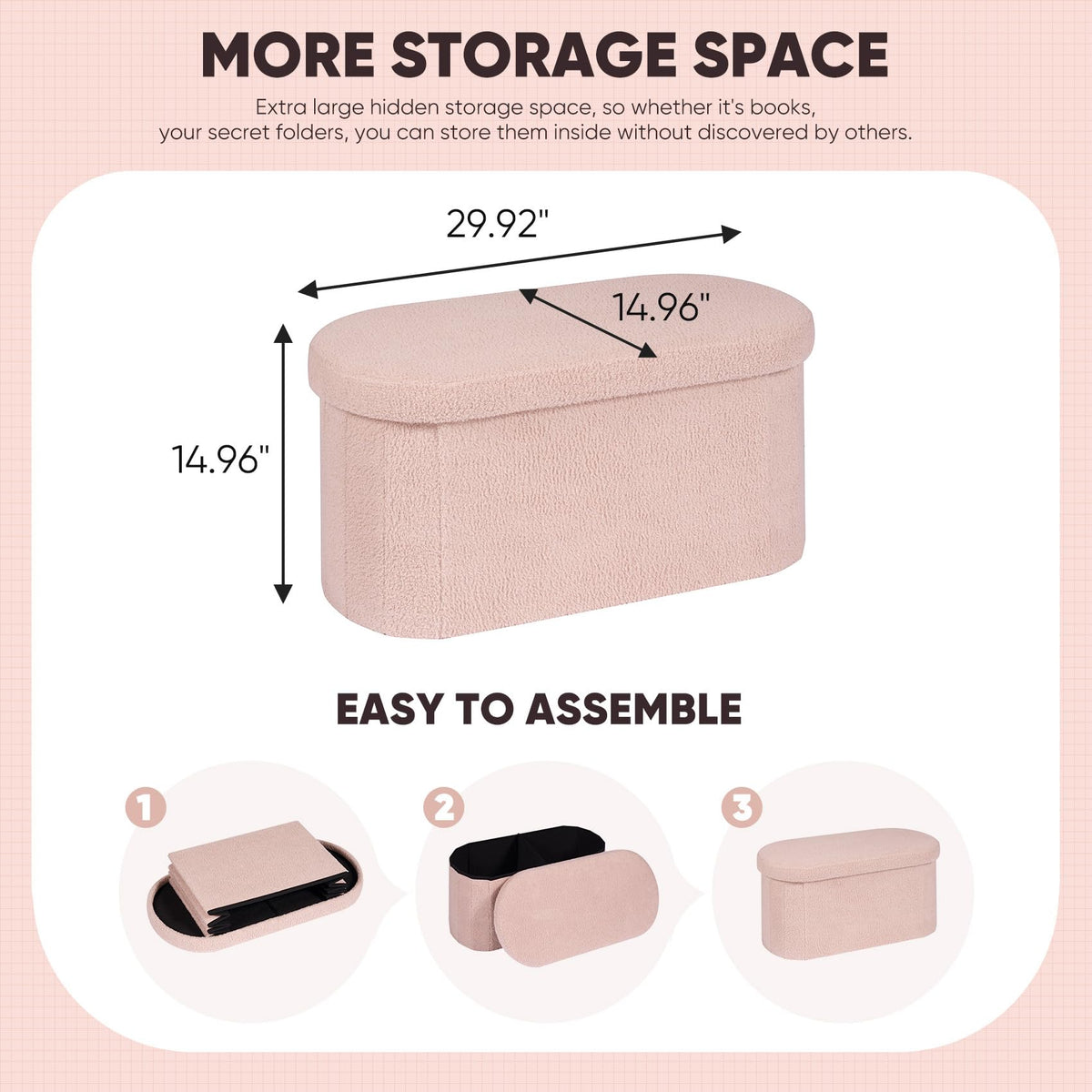 B FSOBEIIALEO Ottoman with Storage
