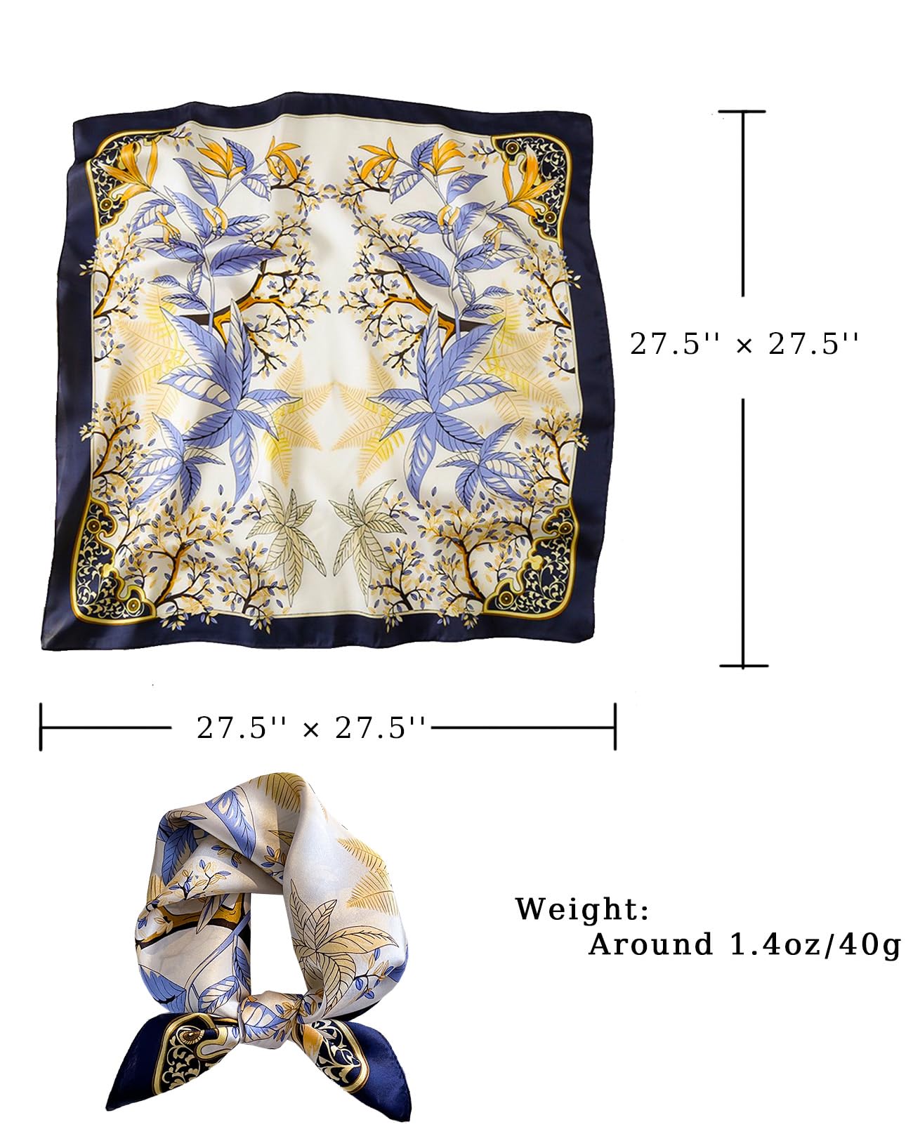 Satin Bandana Headscarf for Women Silky Hair Scarves for Fashion Lightweight