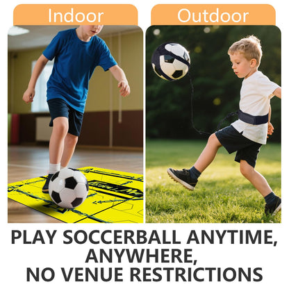 Soccer training mat,Soccer training equipment accessories for All Ages to Improve Speed Strength Agility and Coordination,Anti-Slip/Silent Mat