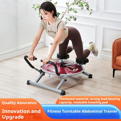 Ab Circle Pro Abdominal Trainer, Core Workout Fitness Equipment with Rotatable Kneeling Pad for Home Gym, Waist, Glutes & Legs Exercise