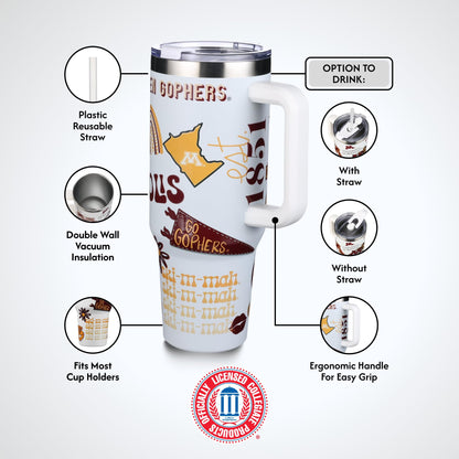 The Memory Company Officially Licensed NCAA - Texas A&M University 40oz Team Spirit Game Day Tumbler