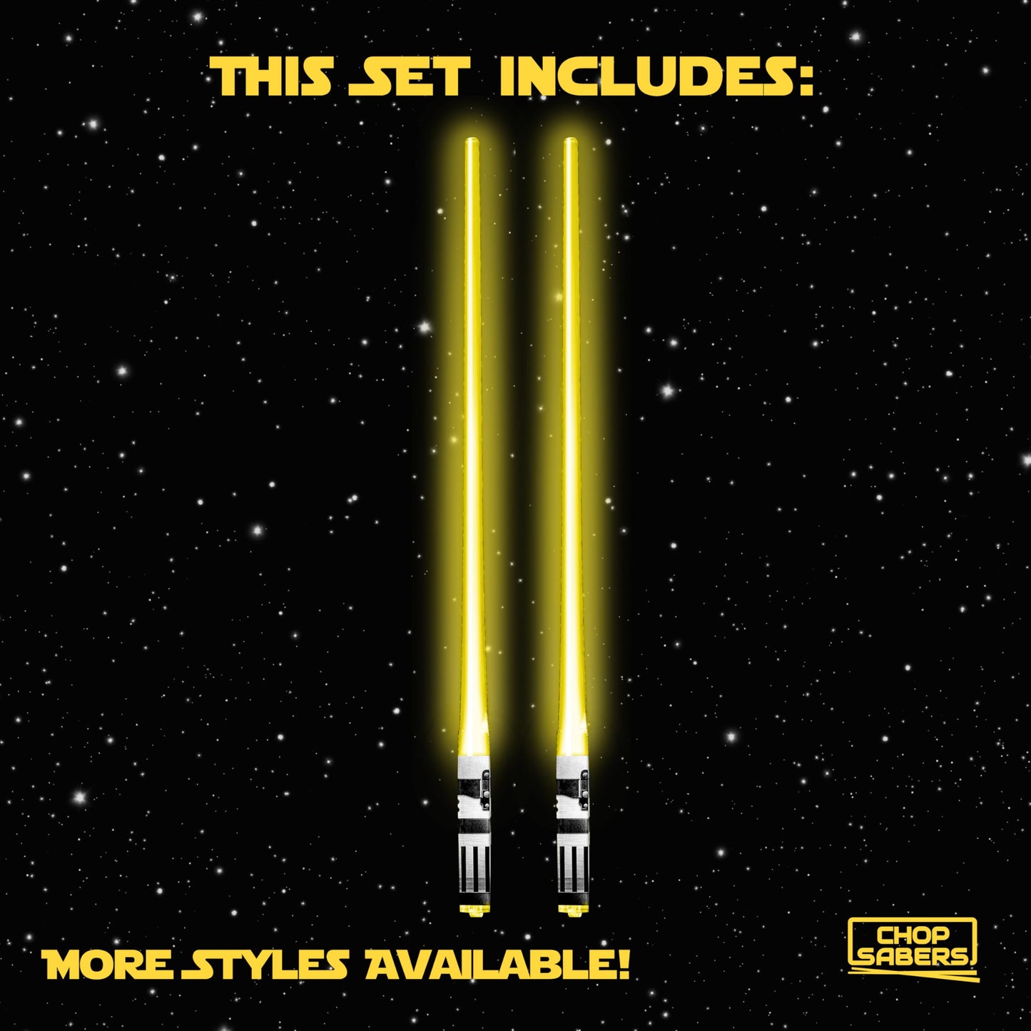 ChopSabers Lightsaber Led Light Up Chopsticks (1 Pair, Blue)