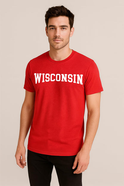 State T-Shirt – Bold Sport State Letters Tee for Fans and Game Days