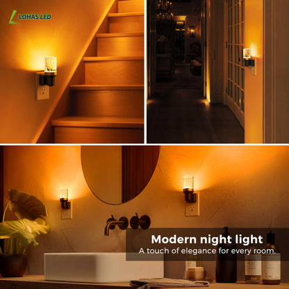 L LOHAS LED Night Light, Modern Night Lights Plug into Wall | 2 Pack
