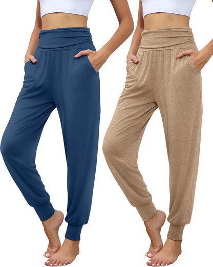 Locoowai 2 Pack Women's Yoga Sweatpants with Pockets