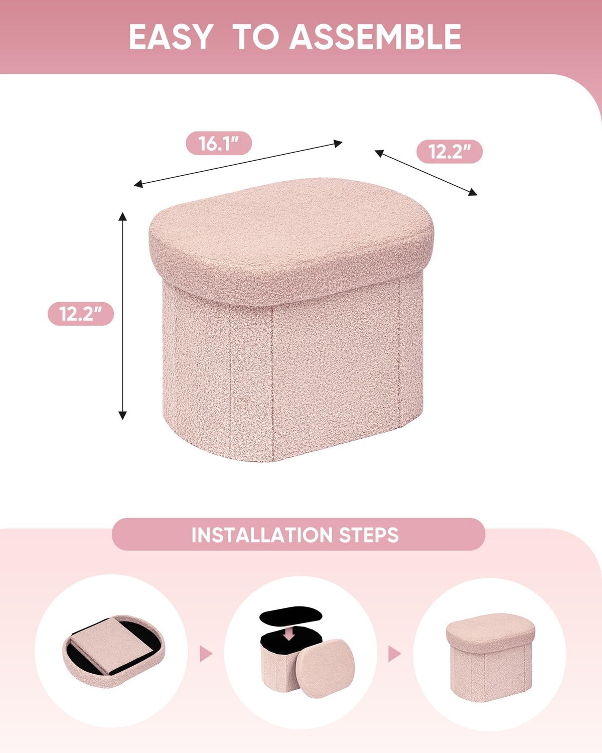 B FSOBEIIALEO Ottoman with Storage