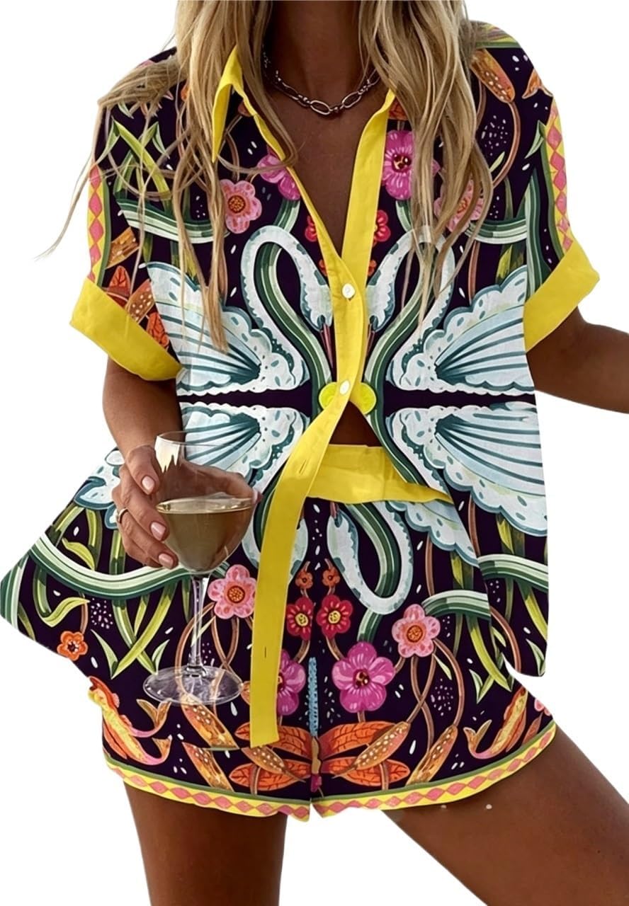 Women's Graffiti Graphic 2 Piece Outfits
