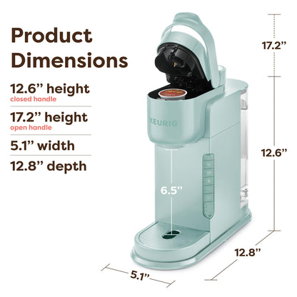 Keurig K-Express Single Serve K-Cup Pod Coffee Maker, 3 Brew Sizes, Strong Button Feature, 42oz Removable Reservoir, Island Berry