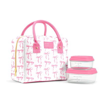 Fit & Fresh Bloomington Lunch Bag for Women - Insulated Large Lunch Box for Work with Containers, Leak-Resistant, Stain-Resistant, Zipper Closure, Cheetah