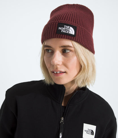 THE NORTH FACE TNF Logo Box Cuffed Beanie | Classic Fit, Rib Knit Winter Hat for Men & Women