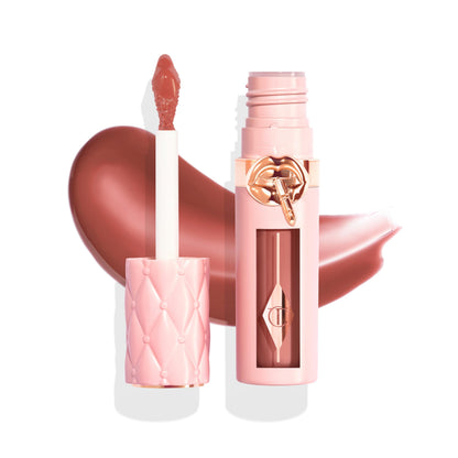 Charlotte Tilbury Big Lip Plumpgasm Lip Gloss - Gift Set Essential - Hydrating Plumper with Hyaluronic Acid & Heat + Ice Technology - Perfect for Pairing with Makeup Favorites