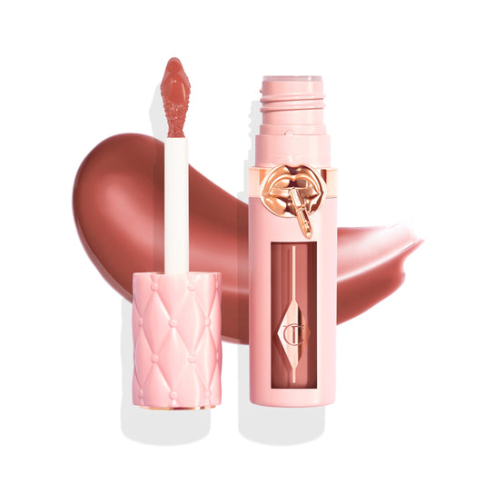 Charlotte Tilbury Big Lip Plumpgasm Lip Gloss - Gift Set Essential - Hydrating Plumper with Hyaluronic Acid & Heat + Ice Technology - Perfect for Pairing with Makeup Favorites