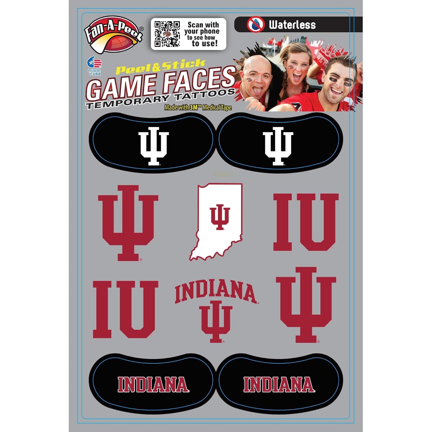 Alabama Waterless Temporary Tattoos - Hypoallergenic Peel and Stick Waterproof Temporary Tattoos - Officially Licensed