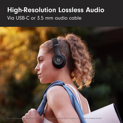 Beats Solo 4 - Wireless On-Ear Bluetooth Headphones, Up to 50-Hour Battery Life, Ultra-Lightweight Comfort, Powerful and Balanced Sound, Apple & Android Compatible - Amazon Exclusive Metallic Pink