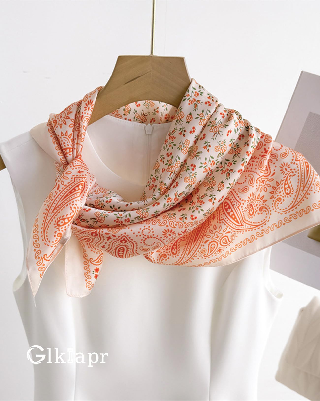 Satin Bandana Headscarf for Women Silky Hair Scarves for Fashion Lightweight