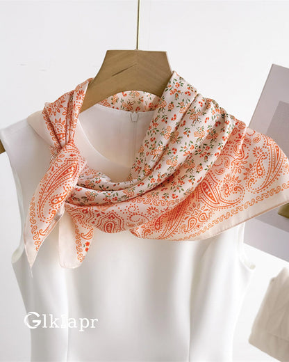 Satin Bandana Headscarf for Women Silky Hair Scarves for Fashion Lightweight