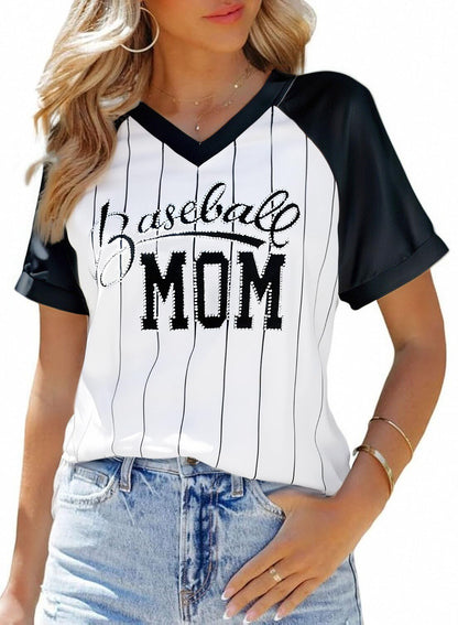 Baseball Shirt Women Baseball Mom Shirts Baseball Game Day Top