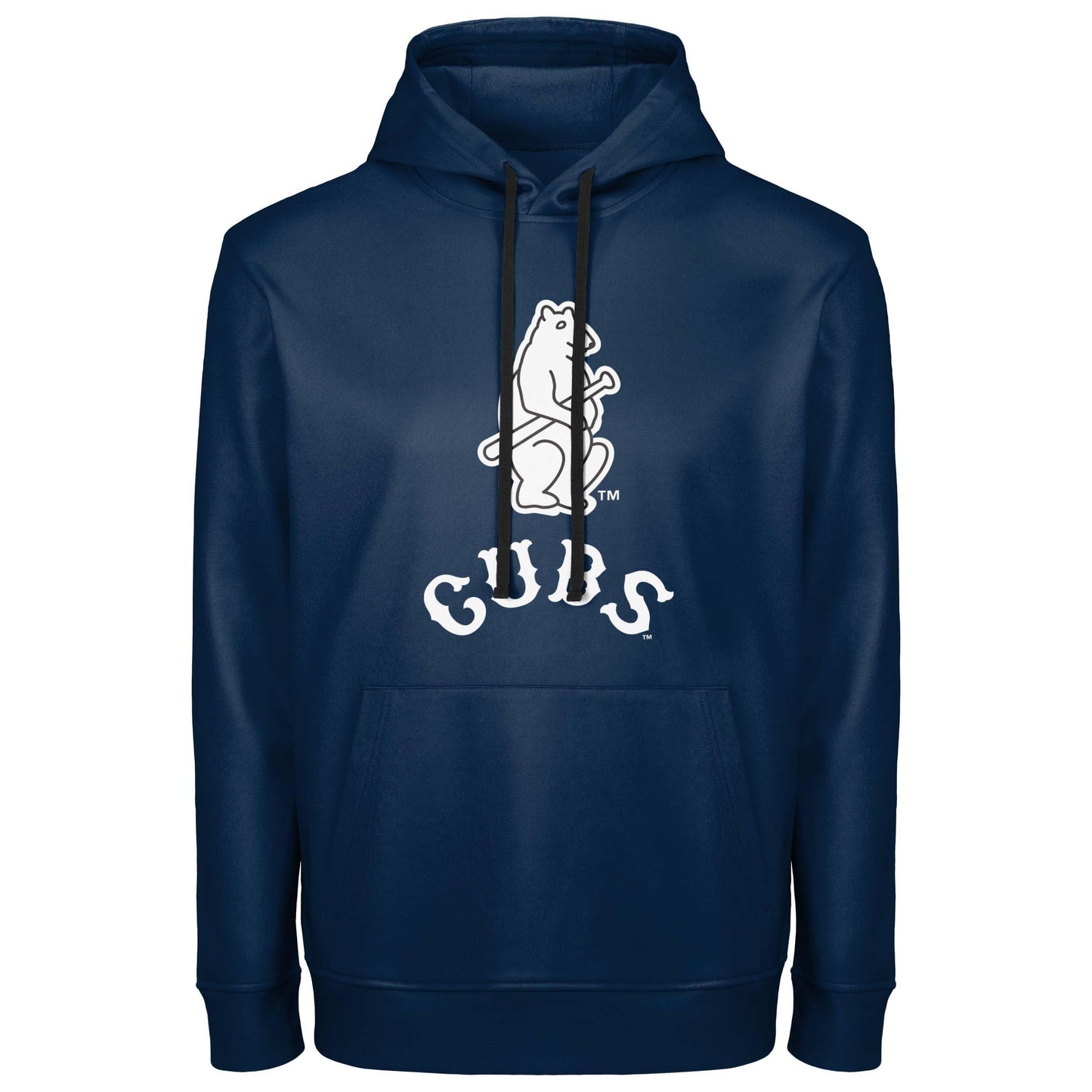 FOCO MLB Men's Official Cooperstown Primary Logo Wordmark Polyester Pullover Hoodie Sweatshirt