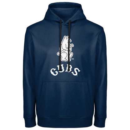 FOCO MLB Men's Official Cooperstown Primary Logo Wordmark Polyester Pullover Hoodie Sweatshirt