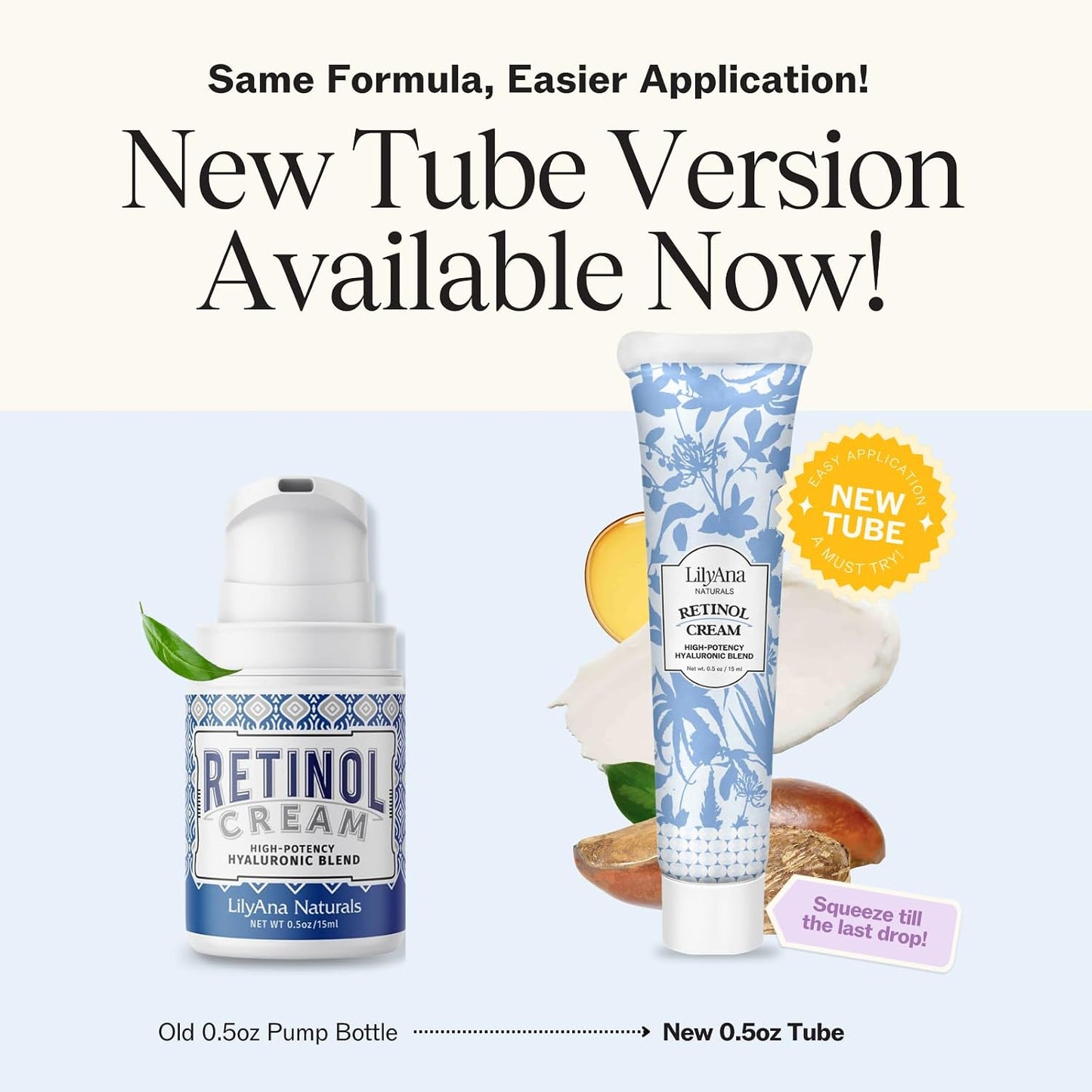 LilyAna Naturals Anti Aging Retinol Face & Neck Cream for Women