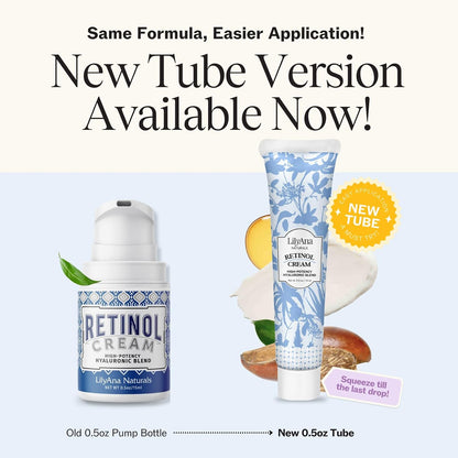 LilyAna Naturals Anti Aging Retinol Face & Neck Cream for Women