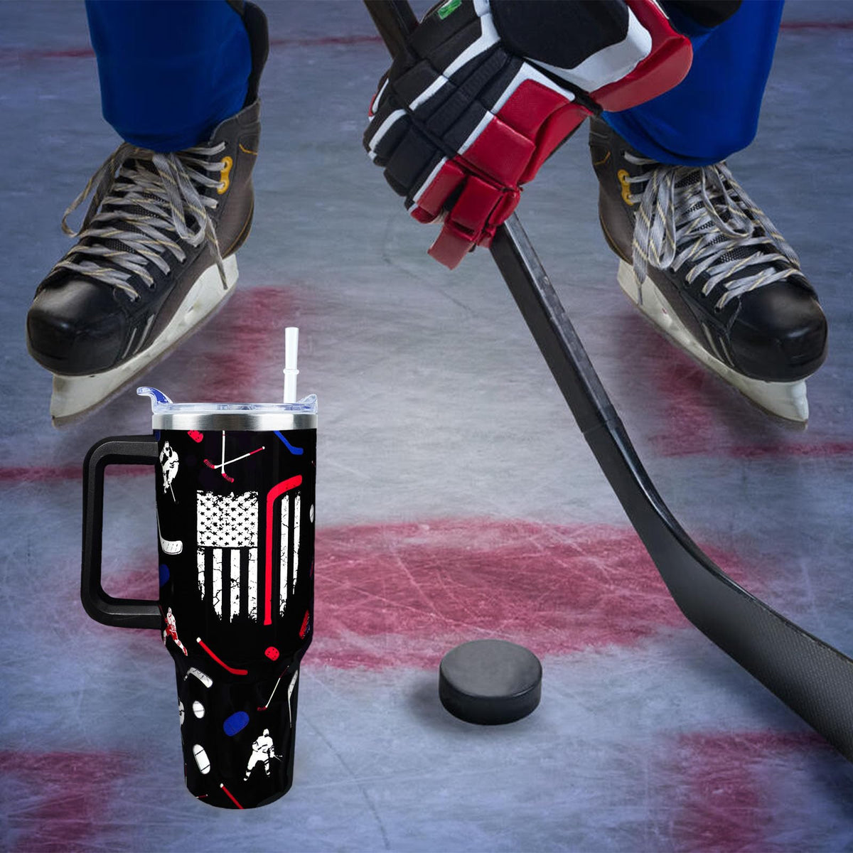 Baseball Mom 40 oz Tumbler with Handle and Straw Lid Leak Proof