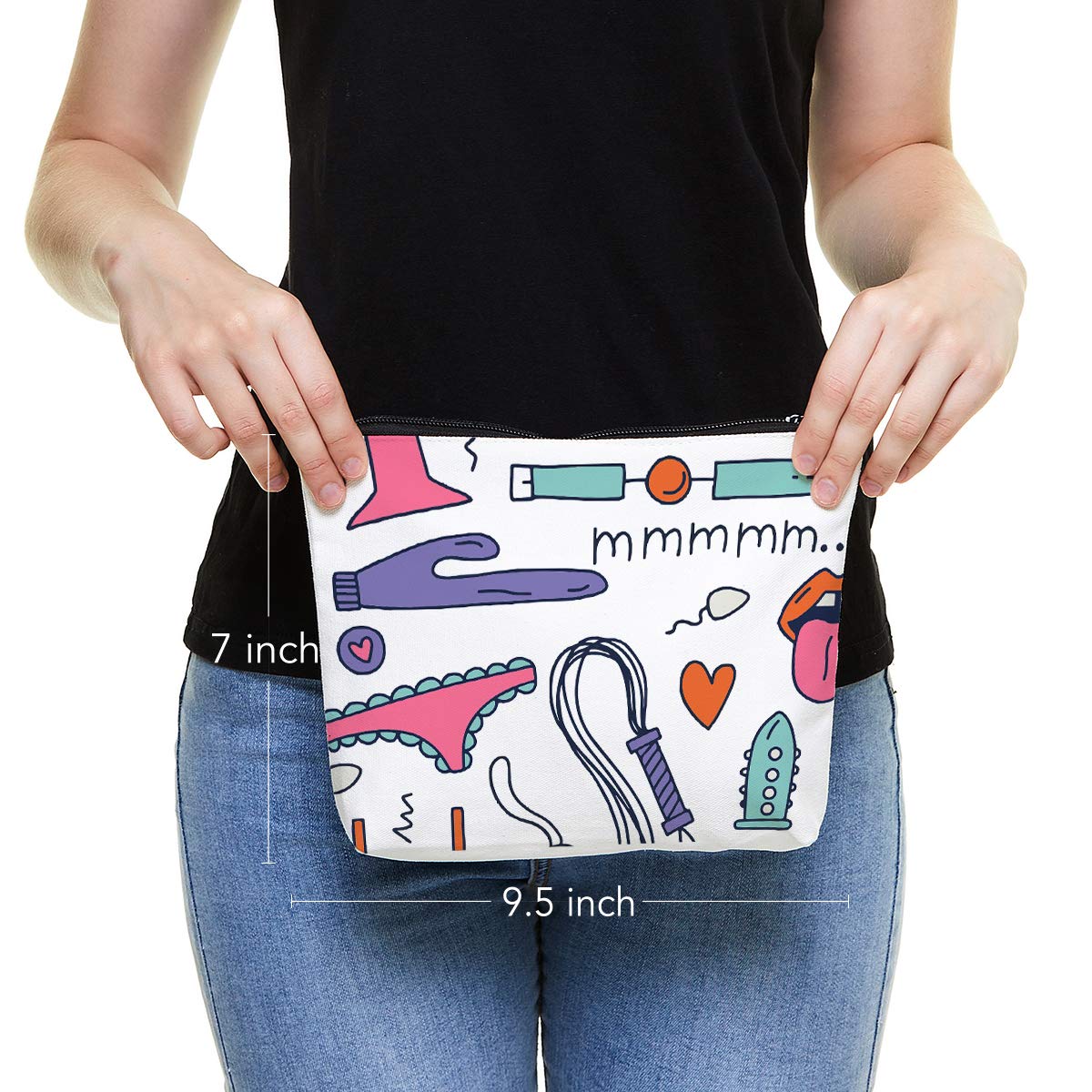 Funny gift Friend makeup bag, Best friend Cosmetic Bag, Friends Theme Natural Reusable Eco-Friendly Makeup Bag Gifts, for Women Men Best Friends Birthday Christmas Gift