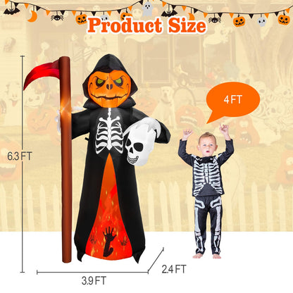 10FT Halloween Inflatable Frankenstein Archway, Halloween Monster Mouth Archway Built-in 6 LEDs for Halloween Inflatables Outdoor Decoration Blow up Frankenstein Arch for Party Haunted House