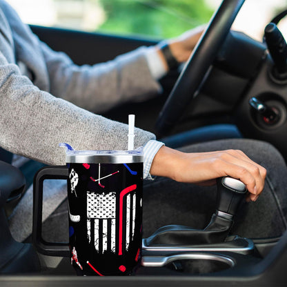 Baseball Mom 40 oz Tumbler with Handle and Straw Lid Leak Proof