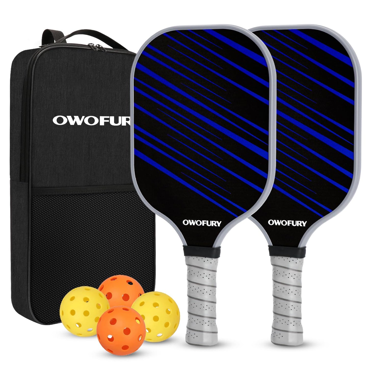 Pickleball Paddles Set of 2 Lightweight Honeycomb Core Pink