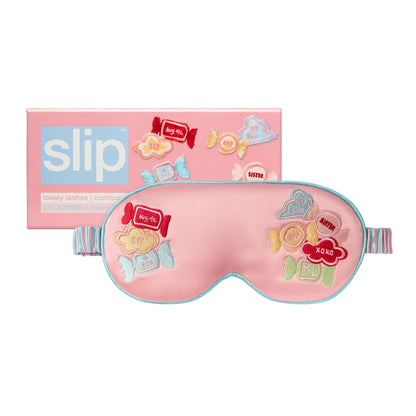 slip Pure Silk Contour Sleep Mask: Protect Your Delicate Lashes with Our Innovative, Lash-Friendly Design. Experience Uninterrupted Beauty Sleep with Slipsilk™ Comfort, 1 Contour Mask, Scarlet