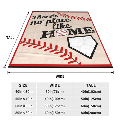 Baseball Throw Blanket Soft Flannel Blankets for Bed Couch Plush Cozy Blanket for Men Women Unisex Adults Micro Fleece Throws Unique Design 50''*40''