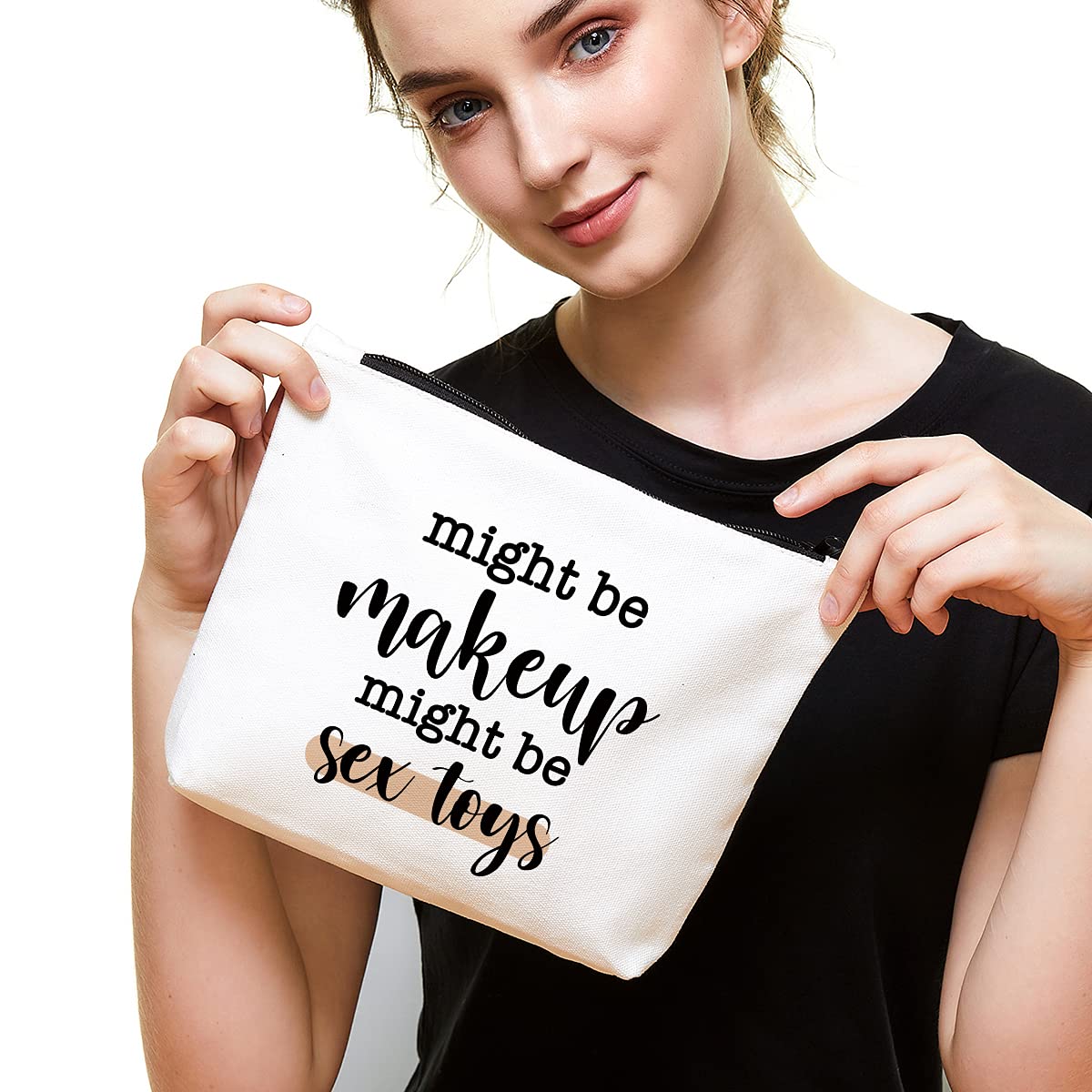Funny gift Friend makeup bag, Best friend Cosmetic Bag, Friends Theme Natural Reusable Eco-Friendly Makeup Bag Gifts, for Women Men Best Friends Birthday Christmas Gift