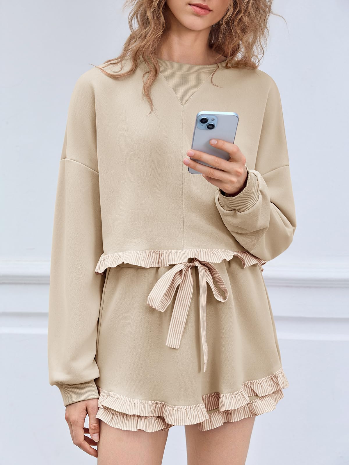 Fisoew Women's 2 Piece Lounge Set