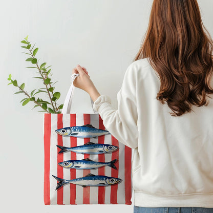 Striped series canvas bags