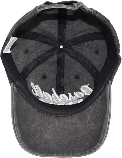 Distressed Baseball Mom Dad Hat for Women, Adjustable Washed Embroidered Baseball Cap for Mama