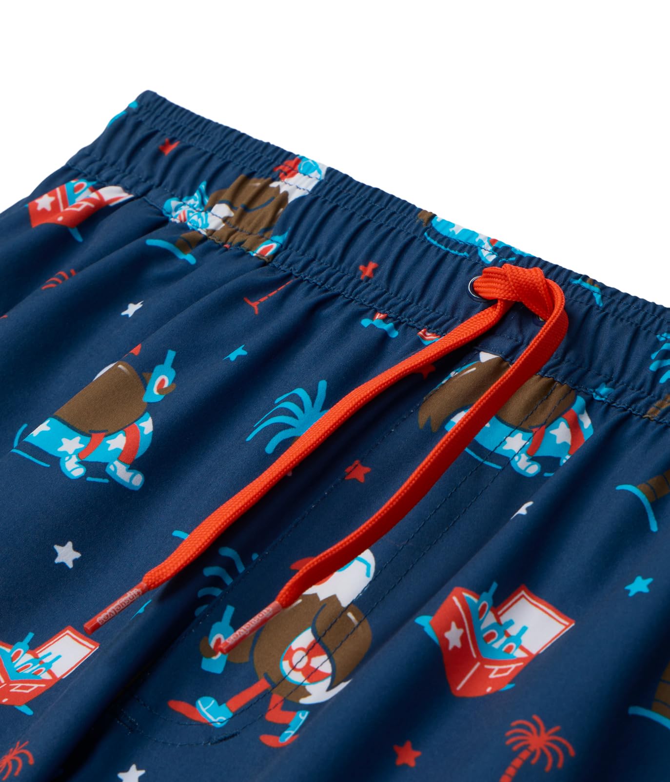 Tipsy Elves Men's USA Swimming Trunks 7'' Inseam 4 Way Stretch Fabric w/Mesh Liner Swim Trunks for Men Bathing Suit
