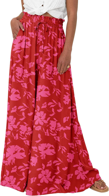 PRETTYGARDEN Summer Wide Leg Palazzo Pants